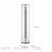 美的(Midea)KFR-51LW/BP2DN1Y-YA400(B3)智行立柜式空調(diào)直流變頻圓柱柜機(jī)2匹