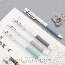 得力A023中性筆0.5mm子彈頭 黑色水筆 按動中性筆 單支價(jià) 顏色隨機(jī)