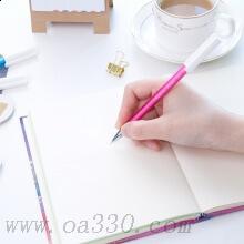得力A021中性筆0.38mm全針管 筆書(shū)寫(xiě)筆簽字筆 顏色隨機(jī) 單支價(jià)