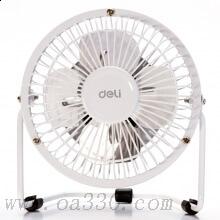 得力3680USB迷你風(fēng)扇(白)(臺)4寸鐵藝USB直供電