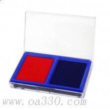 得力9865雙色快干印臺(tái) 紅藍(lán)兩色 紅色印臺(tái) 藍(lán)色印臺(tái)