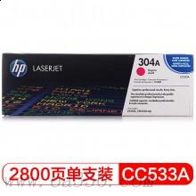 惠普 CC533AC 紅色硒鼓 304A適用Color LaserJet CP2025/2025n/2025dn/2025x 打印機(jī) /顏色：品紅