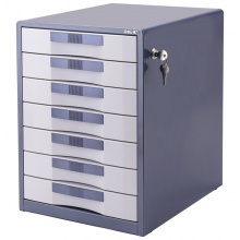 得力9703七層金屬外殼文件柜(閃銀藍(lán))