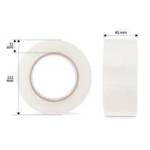 得力30177封箱膠帶45mm×150y×50um(6卷/筒)(普透)m(6卷/筒)(普透