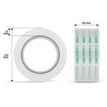 得力30325封箱膠帶60mm×100y×50um(6卷/筒)(高透)