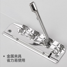 得力5112雙強力夾(淺灰)