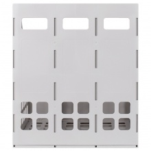 得力78990三聯(lián)文件框(灰)