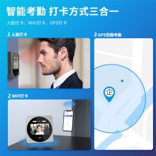 得力DL-D7人臉云考勤機(jī)(銀灰色)(臺(tái))