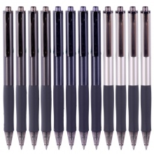 得力S15中性筆0.5mm子彈頭(黑)