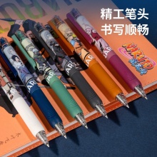 得力33700火影忍者臻順滑學(xué)生中性筆(深灰鼬)(黑)(1支/盒)