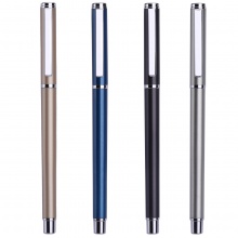 得力S82-01中性筆0.5mm子彈頭(金屬灰)