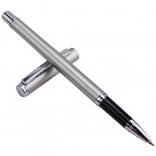 得力S82-01中性筆0.5mm子彈頭(金屬銀)