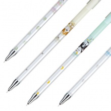 得力A650可擦中性筆0.5mm全針管(黑