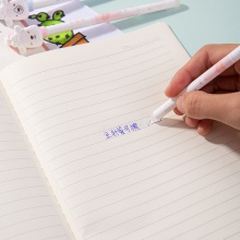得力A653可擦中性筆0.5mm全針管(晶藍(lán))