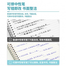 得力A660學(xué)生矯姿可擦中性筆0.5mm全針管(晶藍(lán))(支)