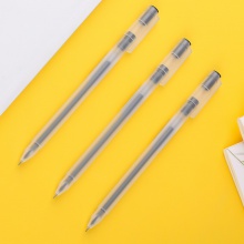 得力A119彩色中性筆0.5mm全針管(黑)