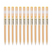 得力A119彩色中性筆0.5mm全針管(黃)