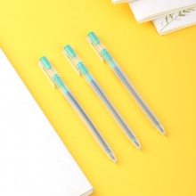 得力A119彩色中性筆0.5mm全針管(綠)