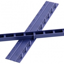 得力3829-10孔裝訂夾條(黑)300×15mm(100支/盒)