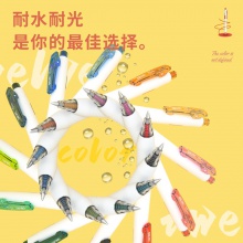 得力A200蜜糖色中性筆0.5mm子彈頭(藍(lán)色)(藍(lán)色)(支)