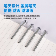 得力A500學(xué)生中性筆加強型針管0.5mm速干(黑)(支)