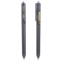 得力S306按動高粘度中性筆0.5mm迷你頭(黑)(支)