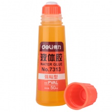 得力7313液體膠(黃)(瓶)