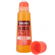 得力7313液體膠(黃)(瓶)