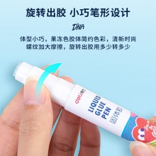 得力53410歐陽娜娜筆型固體膠(透明)((1+1)/卡)
