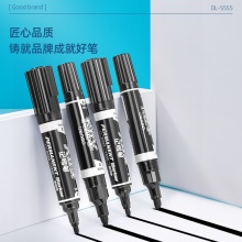 得力S555大雙頭記號(hào)筆(黑)(支)
