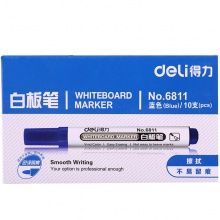 得力6811白板筆(藍)(支)