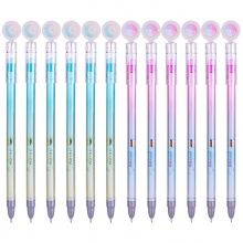 得力A556中性筆0.35mm全針管(黑)(支)
