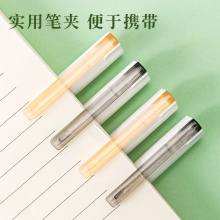 得力A582學生中性筆0.38mm加強型針管(黑)(4支/袋)