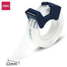 得力30123高透文具膠帶套裝12mm×25Y×38um(高透)(1卷/卡)