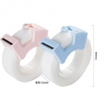 得力30112隱形文具膠帶套裝12mm×20y×50um(混)(2卷/卡)