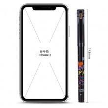 得力A607學(xué)生中性筆0.38mm加強(qiáng)型針管(黑)(支)