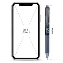 得力A636全力以酷學(xué)生按動(dòng)中性筆0.38mm全針管(黑)(支)