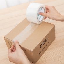 得力品正30932封箱膠帶60mm×100y×45um(6卷/筒)(普透)