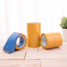 得力30359米黃封箱膠帶60mm×100y×50um(米黃色)(6卷/筒)