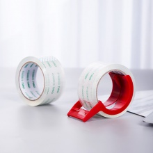 得力30312封箱膠帶48mm×60Y×50um(2卷/套)(高透)