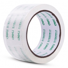 得力30312封箱膠帶48mm×60Y×50um(2卷/套)(高透)
