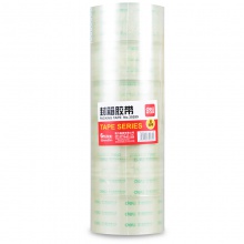 得力30289封箱膠帶55mm×80m×50um(6卷/筒)(高透)