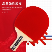 安格耐特F2327一星乒乓球拍(紅+黑)(直拍)(單支裝)