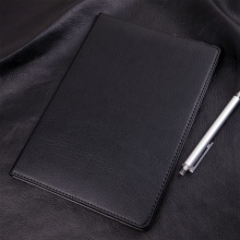 得力7900皮面筆記本-16K-80張(黑)