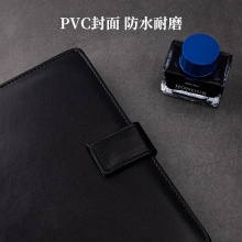 得力7942皮面筆記本(黑)-120頁(yè)-25K(本)