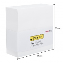 得力21514記事貼(白)90mm×90mm-400頁(包)