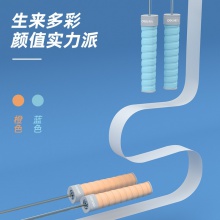 得力18704手膠跳繩(黃)(單根裝)(鋼絲繩)