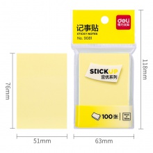 得力9081記事貼(混)76×51mm(包)