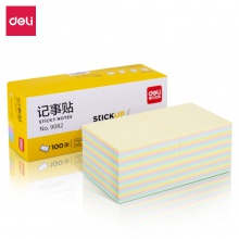 得力9082記事貼(混)76×76mm(包)