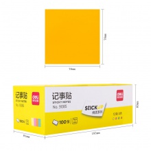 得力9085記事貼(混)76×76mm(包)